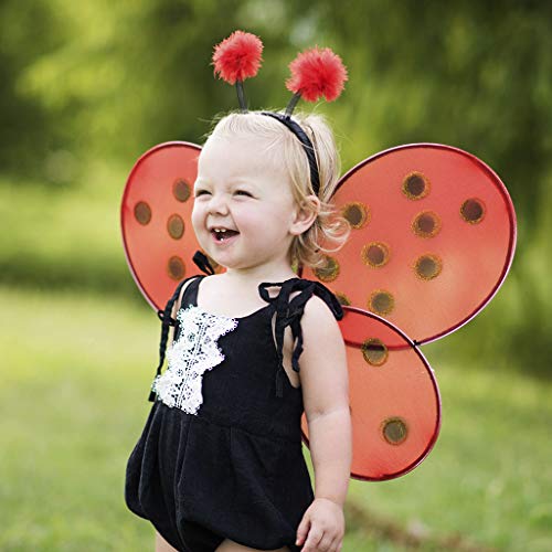 Creative Education of Canada Great Pretenders Ladybug Wings with Headband, Red/Black (One Size)3
