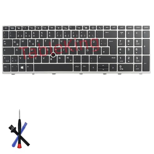 Clavier HP EliteBook 850 G6 allemand rétroéclairé pour réparer les touches usées ou cassées