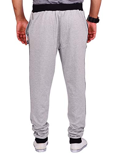 Image of VEGO Men's Grey Cotton Track Pant