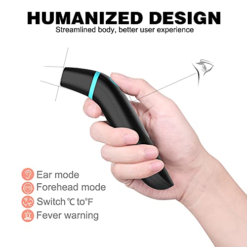 Forehead Thermometer For Adults, 4 In 1 Ear Thermometer For Kids, No Touch Baby Thermometer, Digital Thermometer With Fever Alarm And Object Measurement - Fast, Reliable And Accurate #TOP7