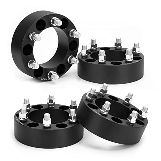 KSP 6x5.5 Wheel Spacers for Chevy Silverado GMC Sierra, 2inch 6x139.7mm Lug Centric Spacer for Suburban Express 1500 Escalade Yukon, 50mm Wheel Adapter 108mm Hub Bore with M14x1.5 Studs Black 4PCS