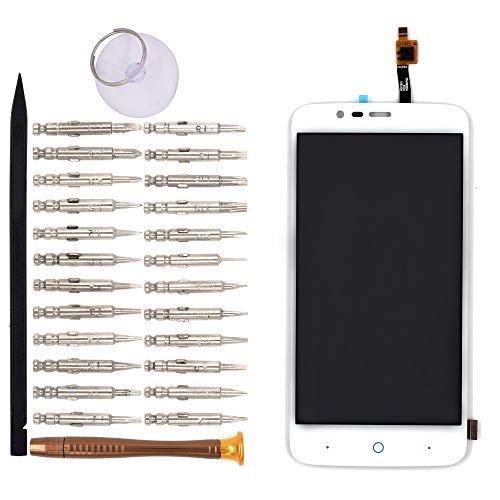 Image of LCD Screen Display with Digitizer Touch Panel Without Bezel Frame Compatible with ZTE Blade A310(White)