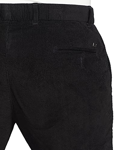 Image of Blackberrys Men's Cotton Blend Self-Design Casual Trousers