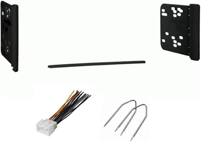 Generic Double Din Car Stereo Radio Install Dash Kit, Wire Harness, and Removal Tool -Made for Ford: 1999-2004 F-250/F-350/F-450/F-550, 2000-2010 F-650/F-750 -No Factory External/Premium Amp Vehicles