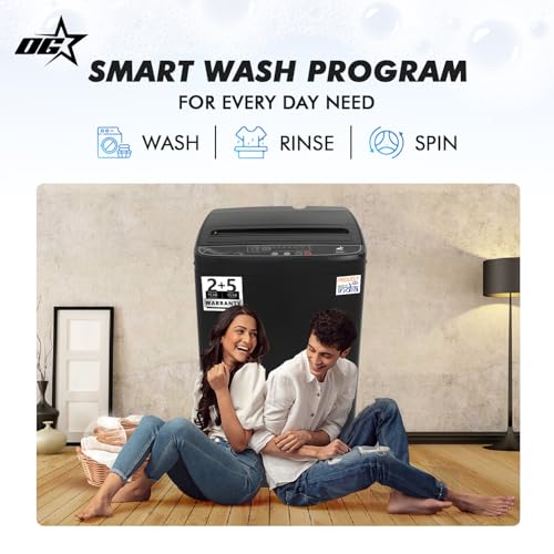 Image of OG Star Smart Choice 8.5 Kg Fully Automatic Top Load Washing Machine | 840 RPM Motor | Multiple Wash Modes | Air Dry | Diamond Drum | Smart Water Level | Powerful Performance
