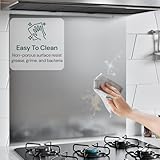 eR Home 600x800MM Stainless Steel Splashback for Kitchen With Brushed Finish, 1mm Thick Kitchen Splashback for Cooker with Adhesive/Glue included | Easy to Install & Clean - Image 2