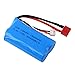 HHZ 7.4V Li-ion Battery 1500Mah 15C T Plug 2S Batteries for Wltoys 12428 12423 RC Toy Car WLtoys 4WD High Speed RC Cars and Most 1/10, 1/12, 1/16 Scale RC Cars Trucks 2 Pcs