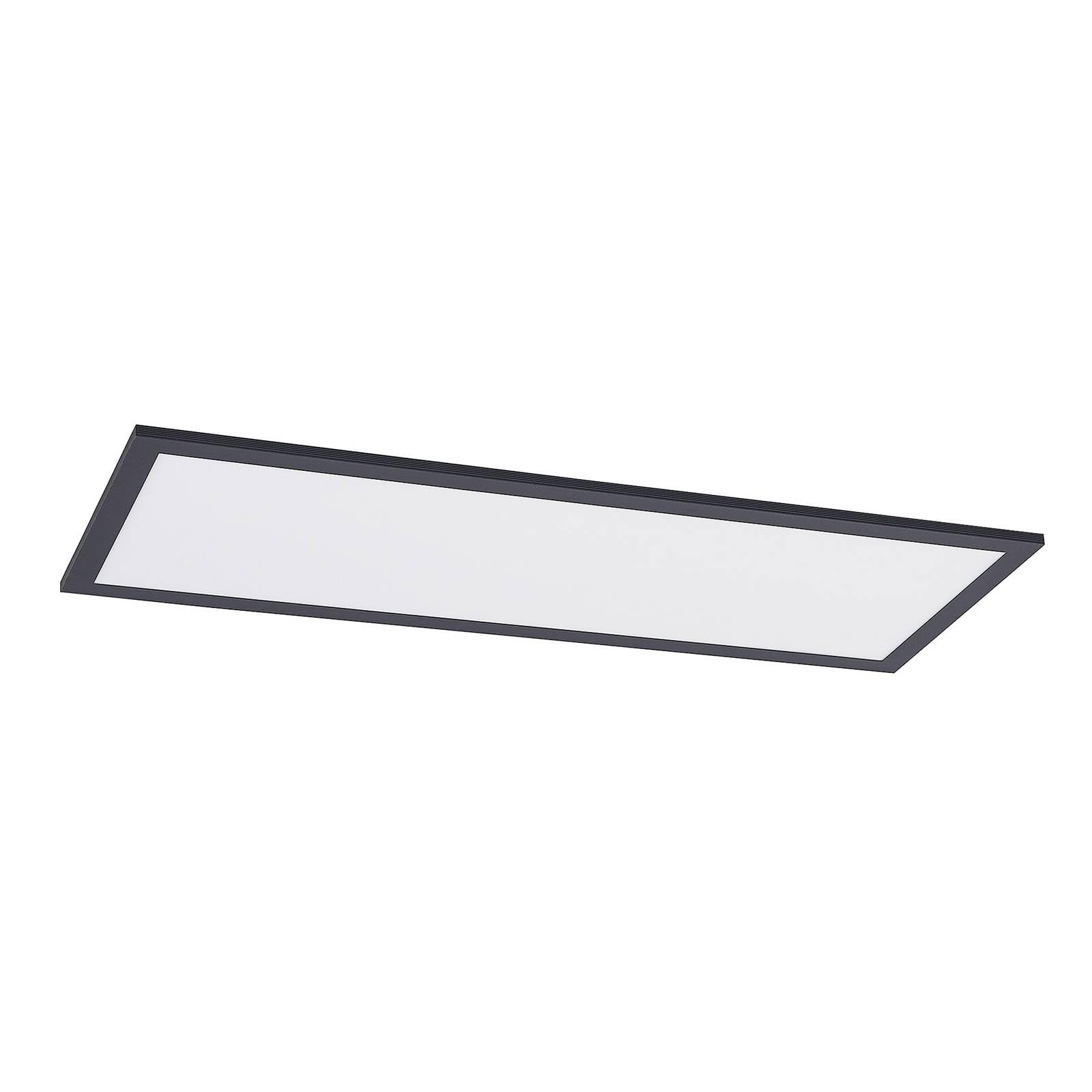 LED Panel Nelios Dimmable (Modern) In Black Made Of Aluminium For