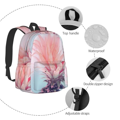 Sac à dos école ananas confortable contre le mal de dos