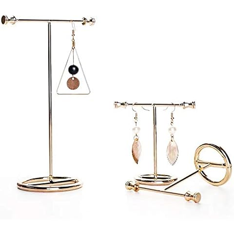Turbobm Earrings Stand Holder, Hanging Jewelry Organizer, T-shape Ear Studs Display Rack, Jewelry Organizer, to Organize Necklaces, Bracelets, Earrings, Rings and Watches Cover