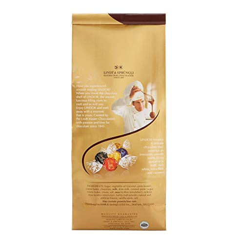 Lindt Lindor Truffles Assorted 5 Flavors -50ct Gift Bag 21.2 Oz (600g) - Thumbnail 3
