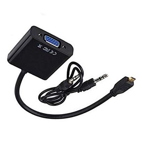 Micro HDMI To VGA ϊ A_v^AMicro HDMI-VGA ϊ P[u D-SUB 15sMicro HDMI IX to VGA X 1080P vWFN^[ PC HDTV p Micro HDMI - VGA ϊ A