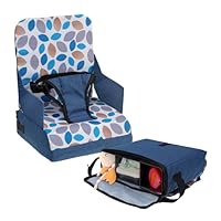 Dreambaby Grab ‘N Go Kids Booster Seat – Portable Travel Toddler High Chair for Dining (6M-3Y) with Storage & Shoulder Strap – Lightweight and Compact