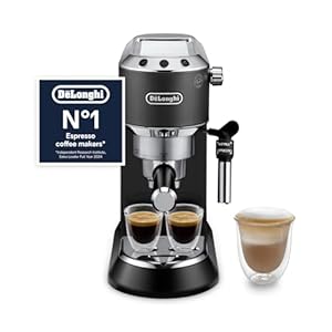 De'Longhi Dedica Style, Traditional Pump Espresso Machine, Coffee and Cappuccino Maker, EC685BK, Black