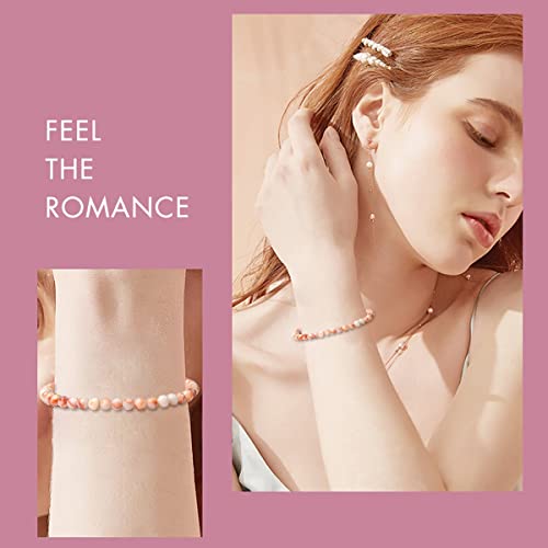 Mozaka 12Pcs 4Mm/6Mm/8Mm Healing Stone Beaded Bracelets For Women Men Semi-Precious Gemstones Bracelets Crystal Beaded Bracelet Unisex Adjustable Stretch Bracelets #TOP4