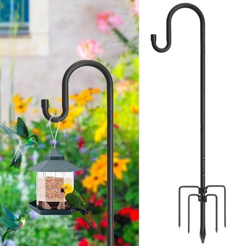Garten Schäferhaken 4er Set - 120cm Metallstäbe Für Laternen Und Deko
