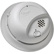 First Alert BRK 9120B/ SMI100-AC Smoke Detector, Hardwired Alarm with Battery Backup, 3-Pack