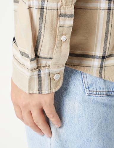 JACK & JONES Herren Jorjoshua Check Shirt Ls Hemd 12227596 ,Cornstalk ,M – Ansicht 4