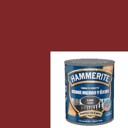 Hammerite 61755020228 Esmalte Metálico Liso Brillante Rojo Carruaje 750Ml, Multicolor