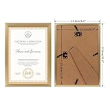 Zoom IMG-1 giftgarden cornice a4 dorata in Zoom IMG-1 giftgarden cornice a4 dorata in