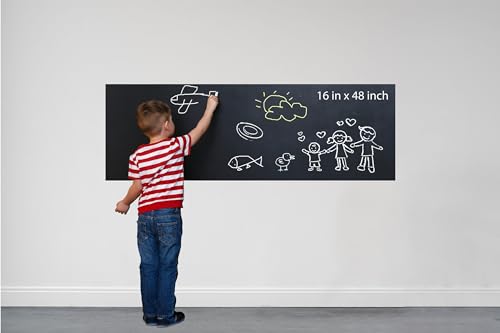 Image of WallDesign Chalkboard Film - Durable, Easy Installation, Customizable Size, Stain-Resistant Surface for Office, Home, Study, Planning, Work