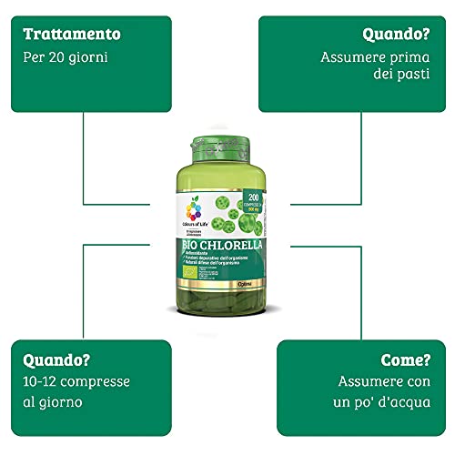 Bio Chlorella 200 Compresse Colours Of Life - 4
