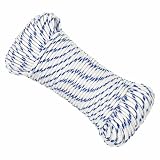 Bootsschnur, weiß, Polypropylen, 4 mm, 50 m, zum Segeln und Festmachen