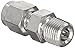 Parker Hannifin 6MSC8N-S A-LOK Steel Male Connector Tube Fitting, 3/8" Double Ferrule Tube x 1/2" MNPT