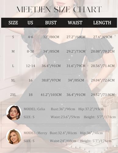 Image of Meetjen Women's Short Cocktail Dresses for Teens Formal Homecoming Sparkly Off Shoulder Tulle Sequin Prom Party Dress