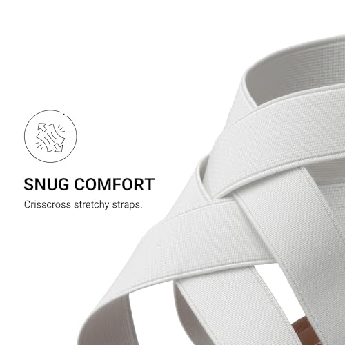 Image of DREAM PAIRS Women's Elastic Ankle Strap Sandals Gladiator Strappy Low Wedges Sandals