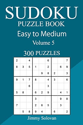 300 Easy to Medium Sudoku Puzzle Book