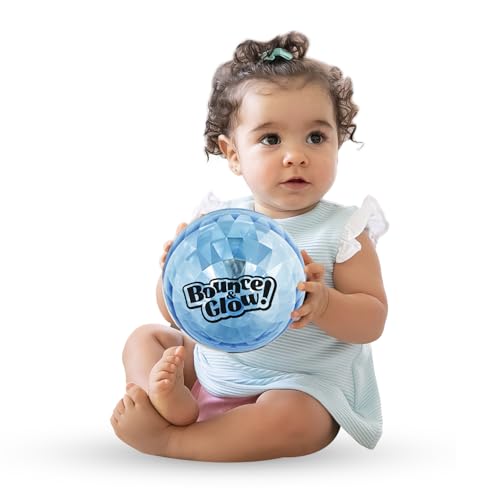 Image of Amazon Brand - Jam & Honey Bouncing Light Ball for Kids I Flashing Light I Glow in The Dark I Fun Toy for Kids I LED Soft Lighting Ball for 12month +