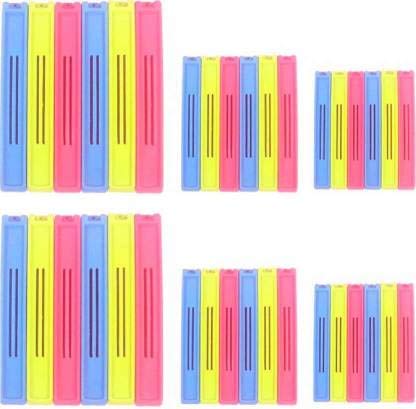 Jamboree 36 Pieces Plastic Food Snack Bag Pouch Clip Sealer to Keep Food Fresh Home Kitchen Camping Snack Seal Seal Bag Clip (Multicolor) | Pouch Clip Sealer (Set of 36, Multicolor) (B08YFGQZMG) Amazon Price History, Amazon Price Tracker
