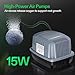 VIVOSUN DWC Hydroponics Grow System with Top Drip Kit, 5-Gallon Deep Water Culture, Recirculating Drip Garden System with Multi-Purpose Air Hose, Air Pump, and Air Stone (4 Buckets + Top Drip Kit)