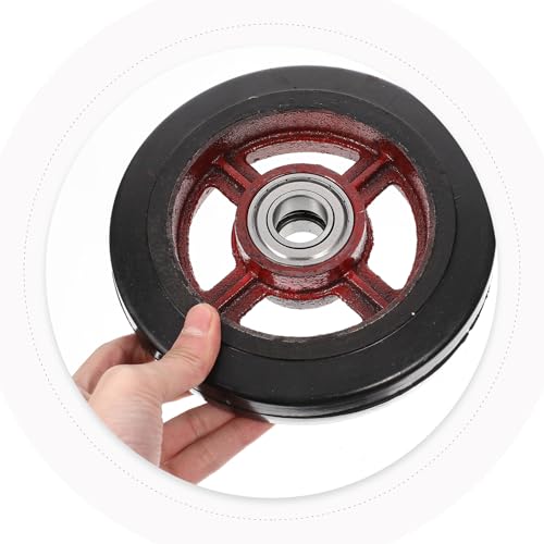 Roue de brouette caoutchouc résistant et rechange pour trolley - 8