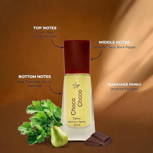 Image of HP Choco Choco Fabric Perfume Spray, 20 ml, Unisex, Sweet Chocolate and Vanilla Fragrance