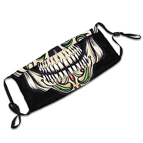Mexican Skull Day Of Dead Face Mask, Washable Reusable Adjustable Adults Masks With Filter Balaclava For Women Men #TOP5