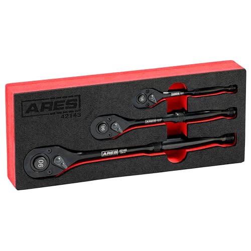 ARES 42143 3-Piece 90 Tooth Ratchet Set