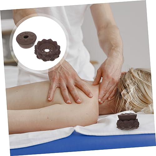 Caja portátil de moxibustión para ombligo, función dual, olla de arena púrpura para calentamiento uterino y terapia de calor en casa miniatura 5