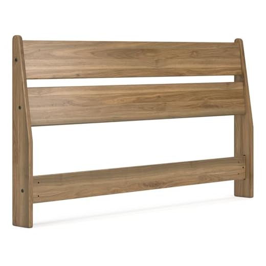 Signature Design by Ashley Deanlow Rustic Panel Headboard, Queen, Light Brown