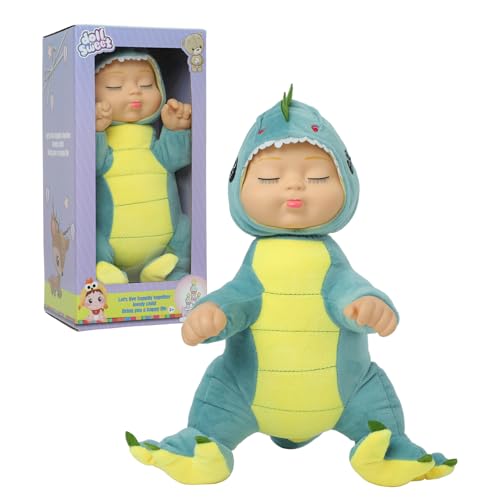 YOYOExment Dinosaur Toys,14 inch Plush Baby Doll,Interactive Singing Lifelike Newborn Doll,Soft Plush Dinosaur Toy Removable hat,Plush Animal Toys...