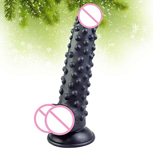 ARTIBETTER Longo Didlo Brinquedo Cavalo Iniciantes Casais Prazer Massageador Varas Preto