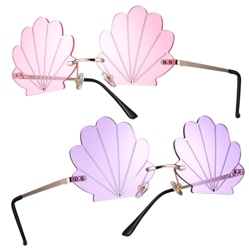 Lunettes de soleil coquillage sans monture accessoires photo légères