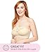 Carole Martin Strapless Bras for Women, Wireless Womens Bandeau Bra from Small to Plus Size - 44 Beige