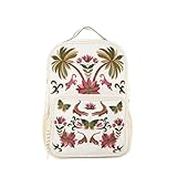 Bolsa Mochila Farm Me Leva Amazonia Chic Off White Estampada