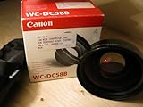 Canon WC-DC 58 B - Conversor de gran angular para cámaras Canon PowerShot A650 IS/G6/G7/G9 (0.75x), negro