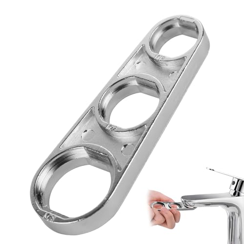 TGKEAIY Llave Aireador Grifo Universal, M18/M20/M22/M24/M28 Llave Multifunción de Acero Inoxidable, Genérico Faucet Aerator Key para Metal Ajuste Herramienta de Atomizador Filtro Lavabo