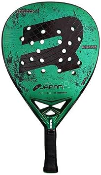 Royal Padel Japan Pro Green Padel Racket Diamond Shape, High Balance, Soft Core Feel, 3D Rough Surface for Spin & Power Advanced & Competitive Intermediate Players