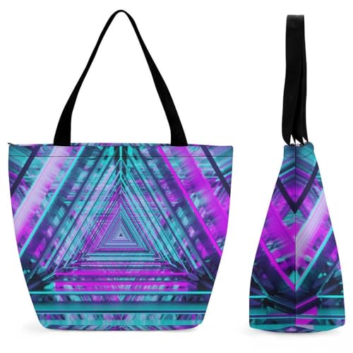 Sac triangle pour femme grand sac à main géométrique chic de voyage