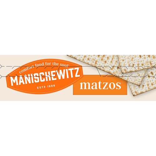 Manischewitz Old Fashioned Thin & Crisp Unsalted Matzo, 284g | Airy Crispy Crackers, Non GMO, Kosher (NOT FOR PASSOVER)
